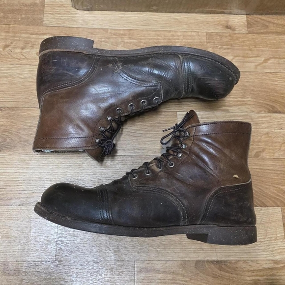 Red Wing 8111 Heritage Iron Ranger Men’s Brown Leather Boots Size 12 - Picture 2 of 8